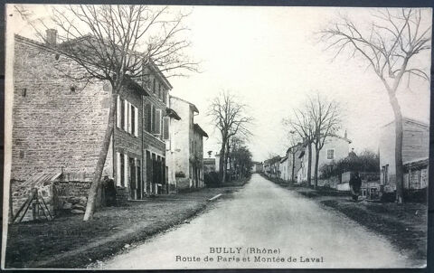 CPA-carte postale- Bully (69) Route de Paris et Monte de L 5 Lyon 5 (69)