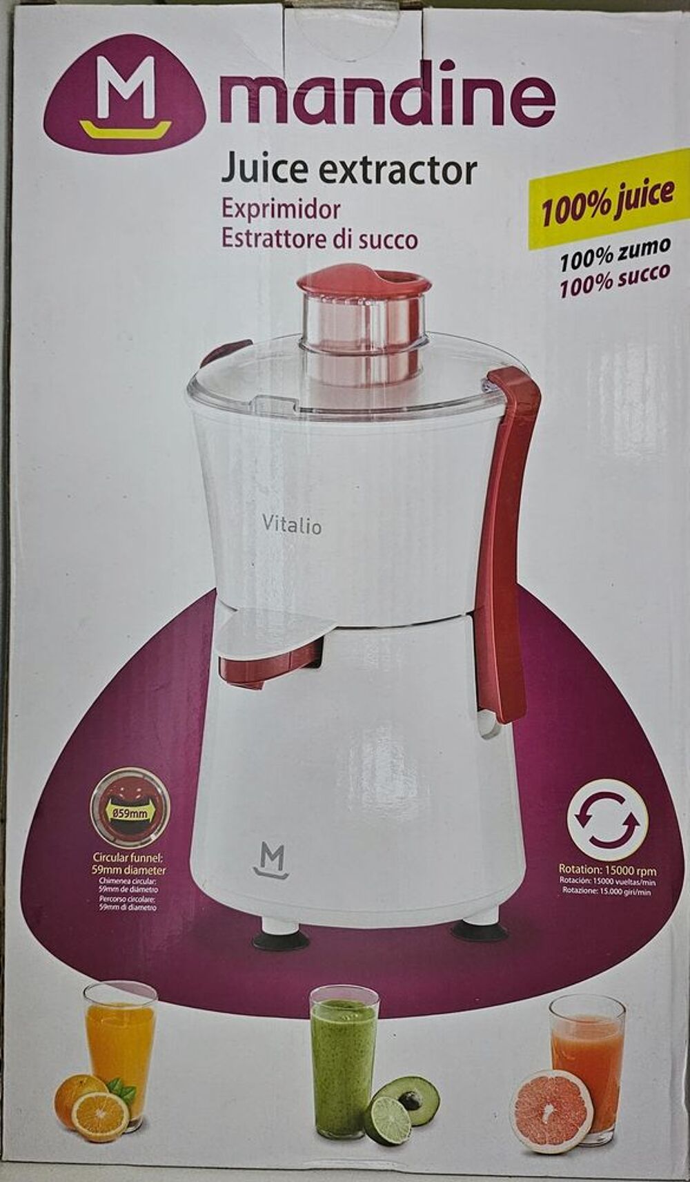 Extracteur de jus/ centrifugeuse Electroménager