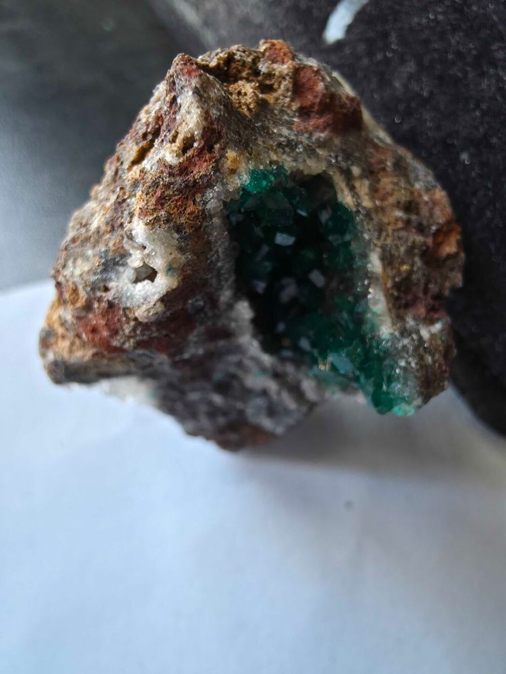 Dioptase brute sur Gangue-Min&eacute;ral de Collection Katanga (30g) 