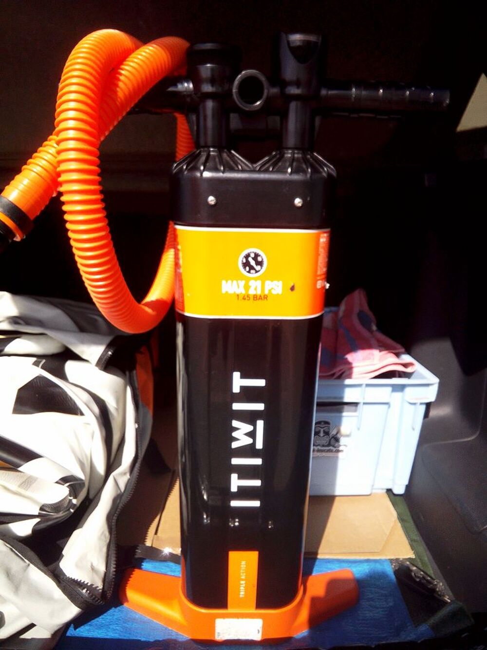 Pompe paddle, kayac ITIWIT triple action 21 PSI Sports
