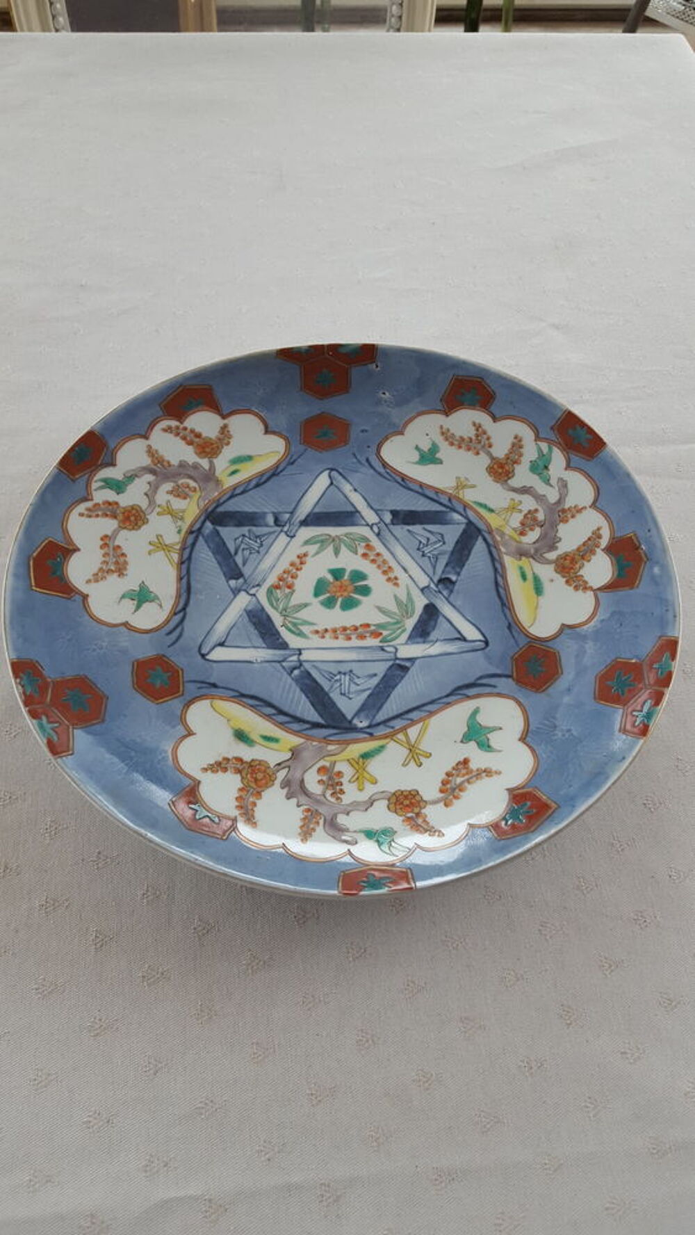 Plat porcelaine Imari 