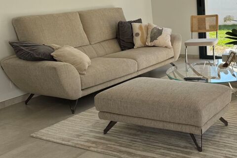 Canap� et pouf roche bobois neuf couleur beige sable 4000 Aiffres (79)