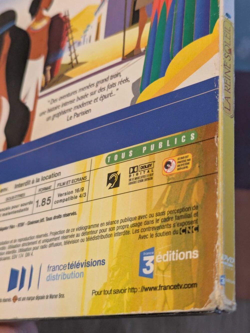 dvd la reine du soleil DVD et blu-ray