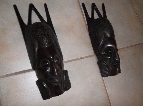 Masques africain en bois �b�ne neuf 99 Colmar (68)