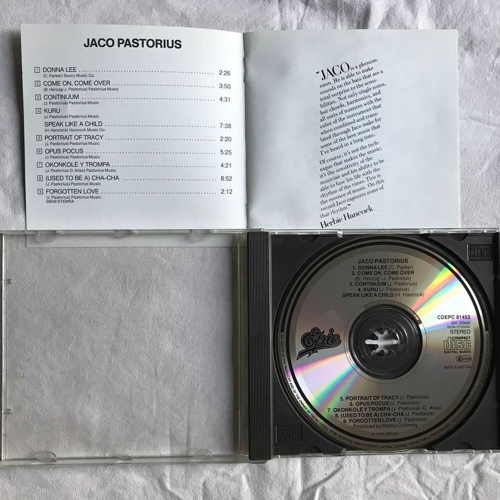 CD Jaco Pastorius CD et vinyles