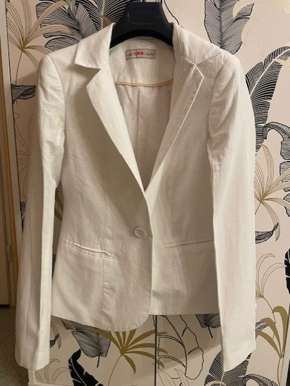 Veste blanche en lin Cache Cache Vêtements