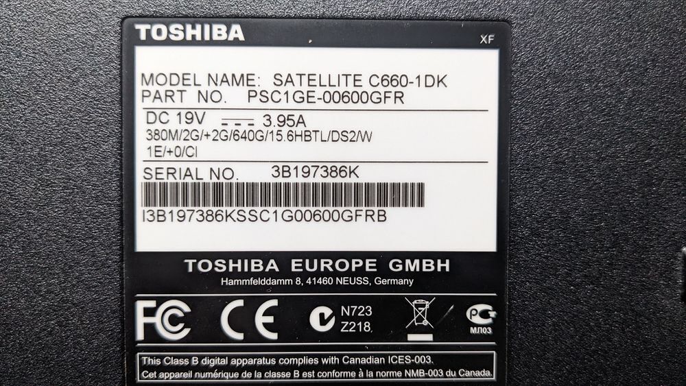 Ordinateur portable TOSHIBA 15.6 pouces Matériel informatique