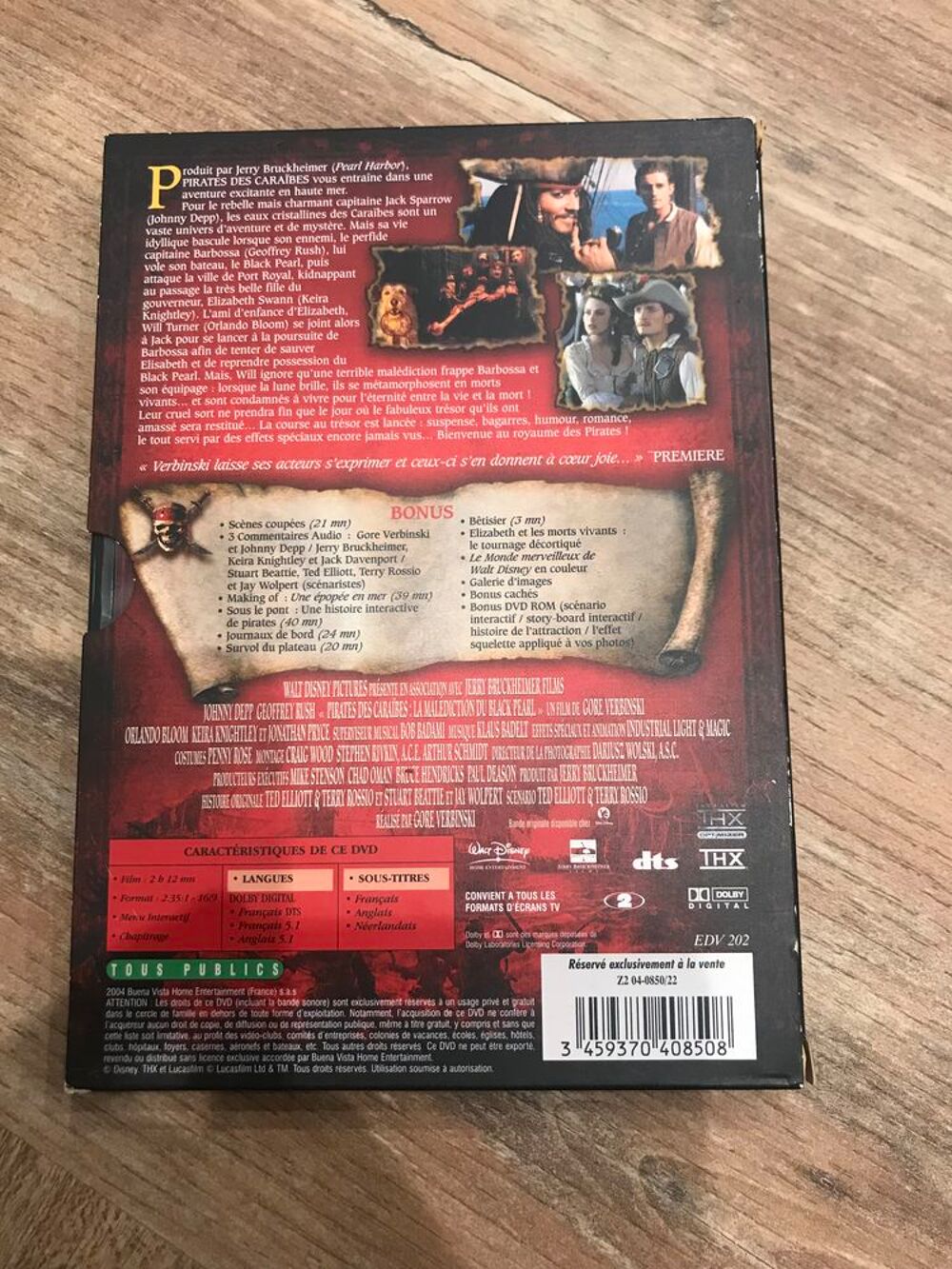 Coffret 2 dvd &eacute;dition collector &acute;&acute; Pirates des Cara&iuml;bes &acute;&acute; DVD et blu-ray