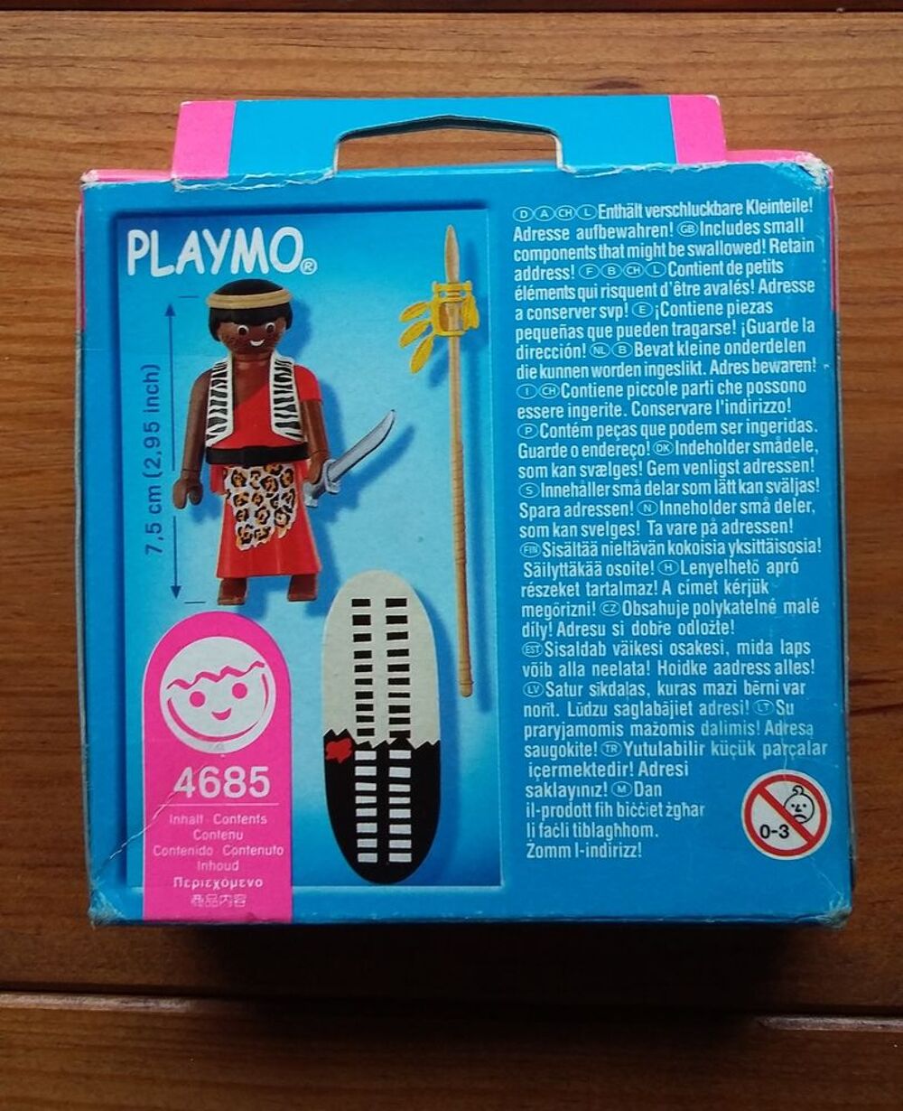 Playmobil 4685 .Guerrier Massa&iuml; . NEUF Jeux / jouets