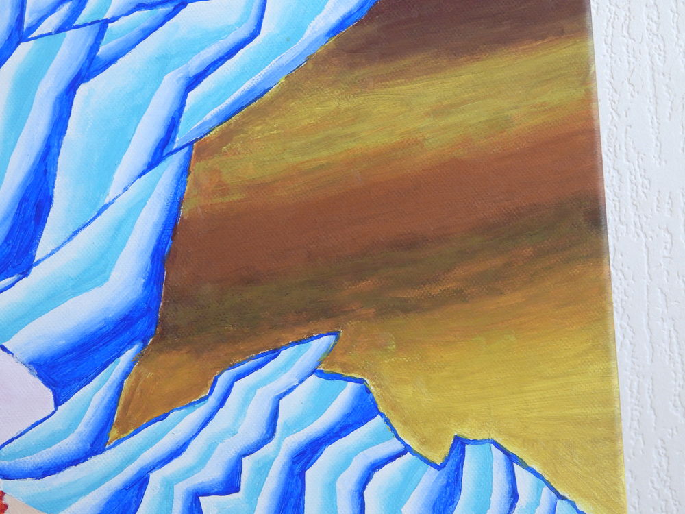 Tableau acrylique sur toile - Paysage imaginaire Décoration