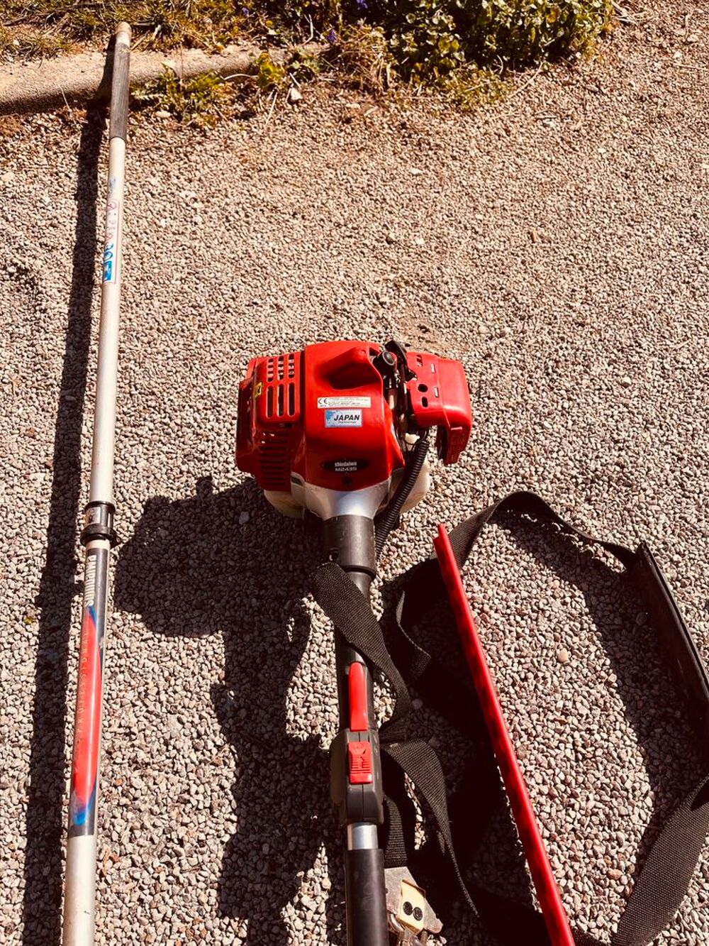  taille haie thermique sur perche avec tronconneuse Jardin