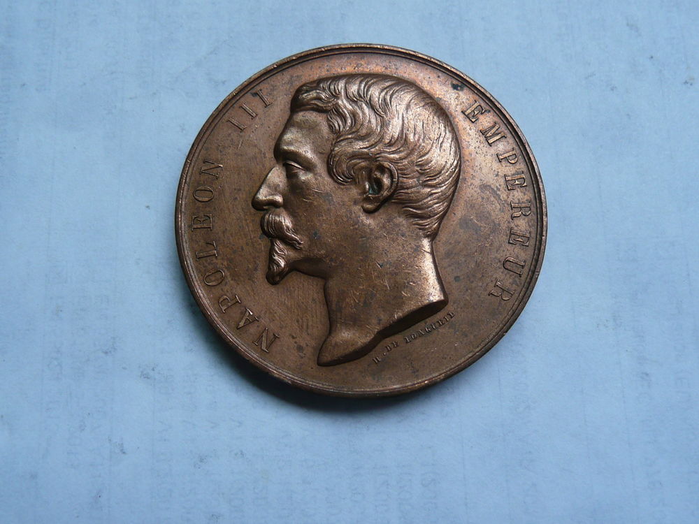 M&eacute;daille Napol&eacute;on III T&ecirc;te nue Comice Agricole 