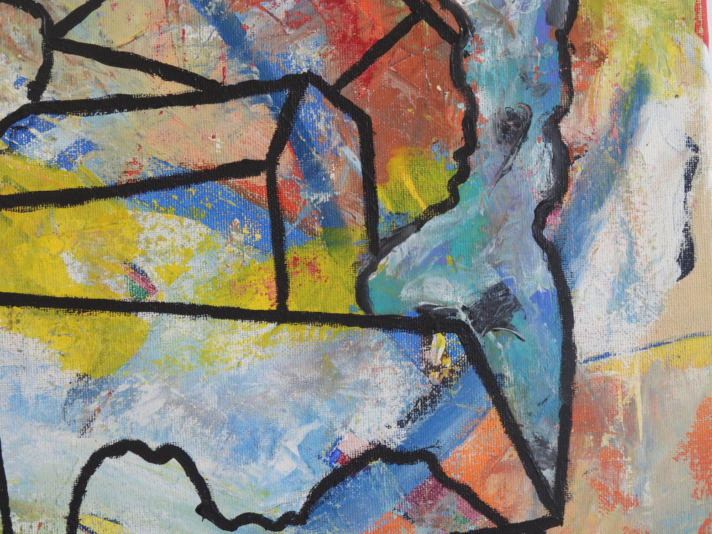 Tableau acrylique sur toile - Le viaduc et le village Décoration