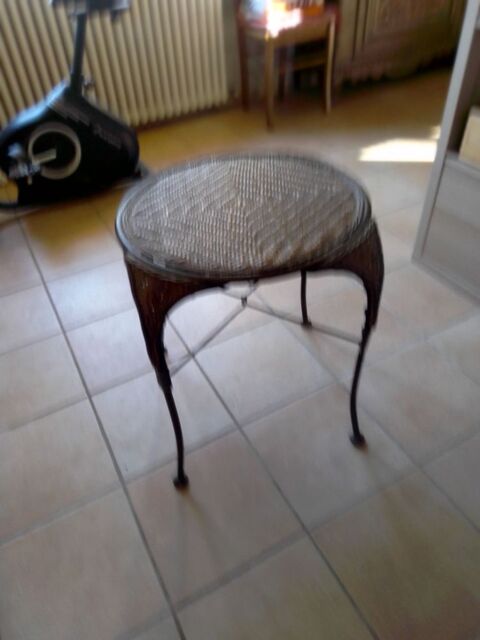 Guridon ancien en rotin 10 Bernos-Beaulac (33)
