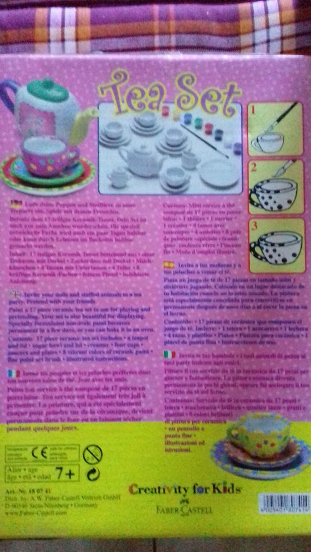 TEA SET - FABER CASTELL &agrave; peindre
Jeux / jouets