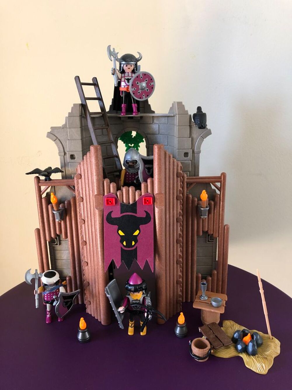 Playmobil 4435 Forteresse Ruine Des Barbares – Château Médiéval, Jeu D'occasion