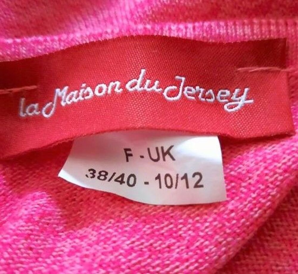Pull rose et ray&eacute; marin qualit&eacute; premium T 38 - 40 Vêtements