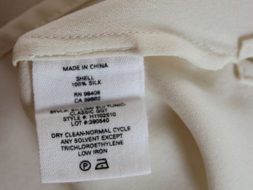 Top soie cr&egrave;me THEORY T.L Vêtements
