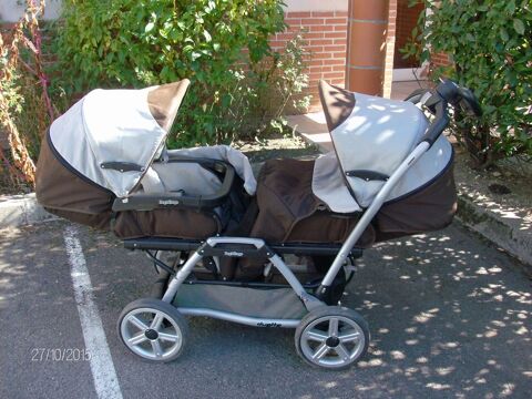 Poussette double peg perego occasion best sale