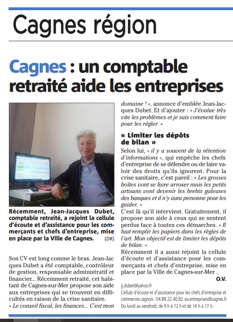 SOS ENTREPRISES lachées par vos banquiers... !  0 06800 Cagnes-sur-mer