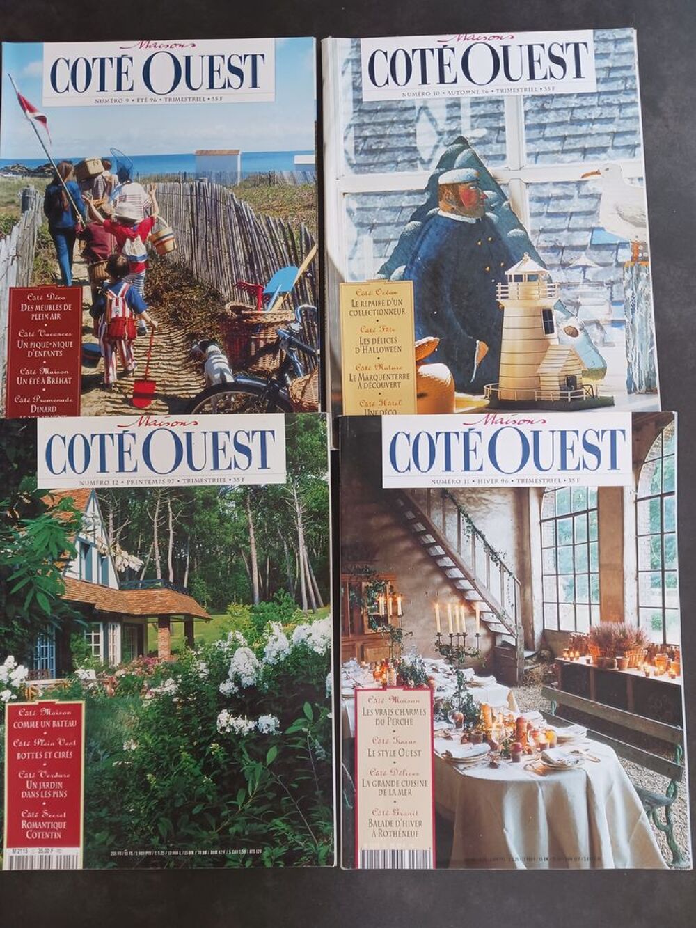Lot de revues "C&ocirc;t&eacute; Ouest" (premiers num&eacute;ros) Décoration