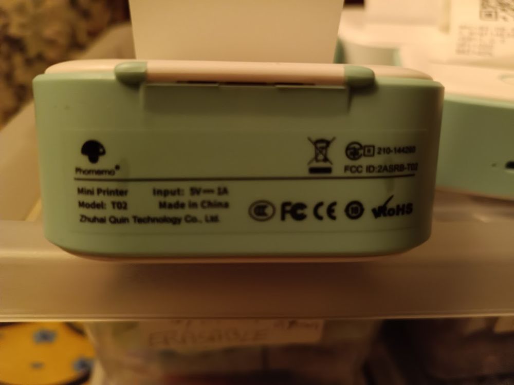 4x Mini imprimante PHOM&Eacute;MO T02 Matériel informatique