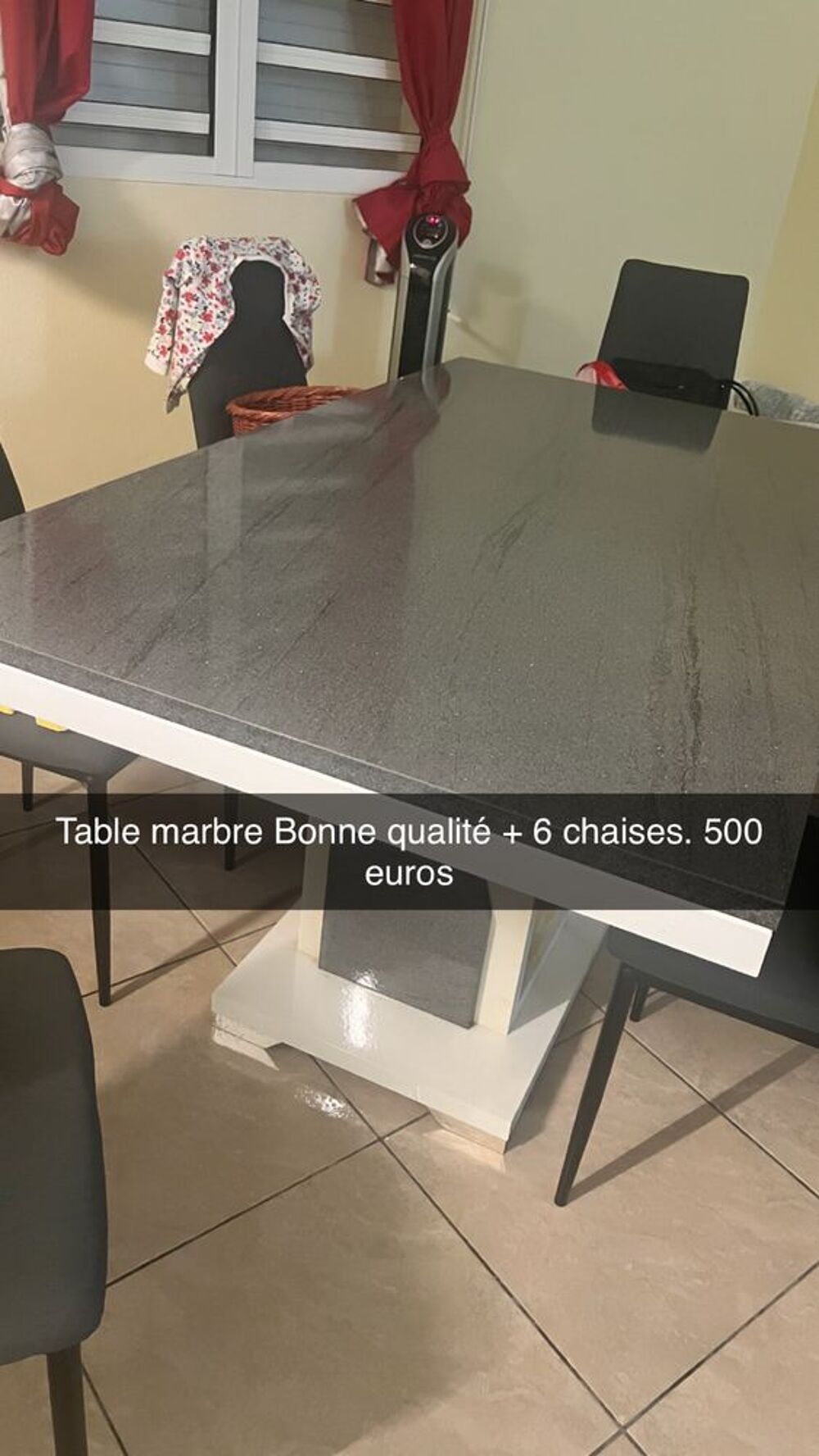 TABLE + 6 CHAISES Meubles