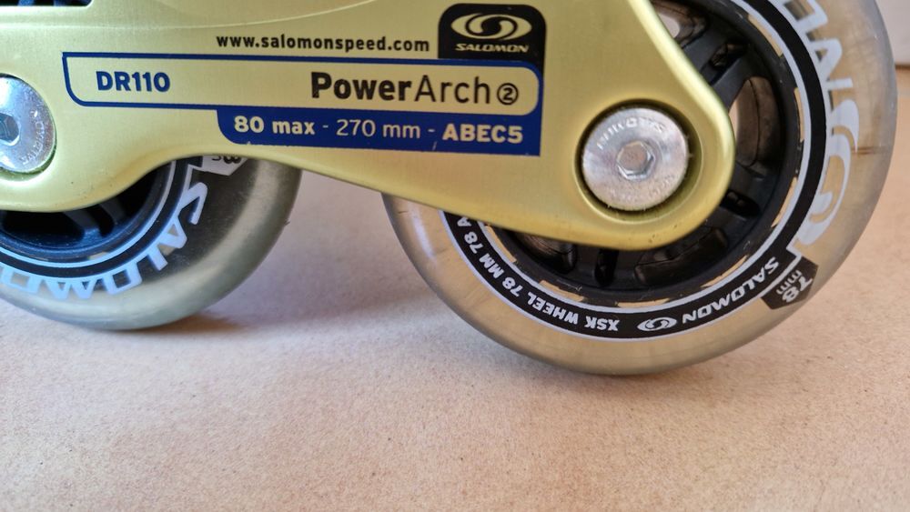 Rollers SALOMON Power Arch DR 110 P. 42 (&eacute;tat neuf) Sports