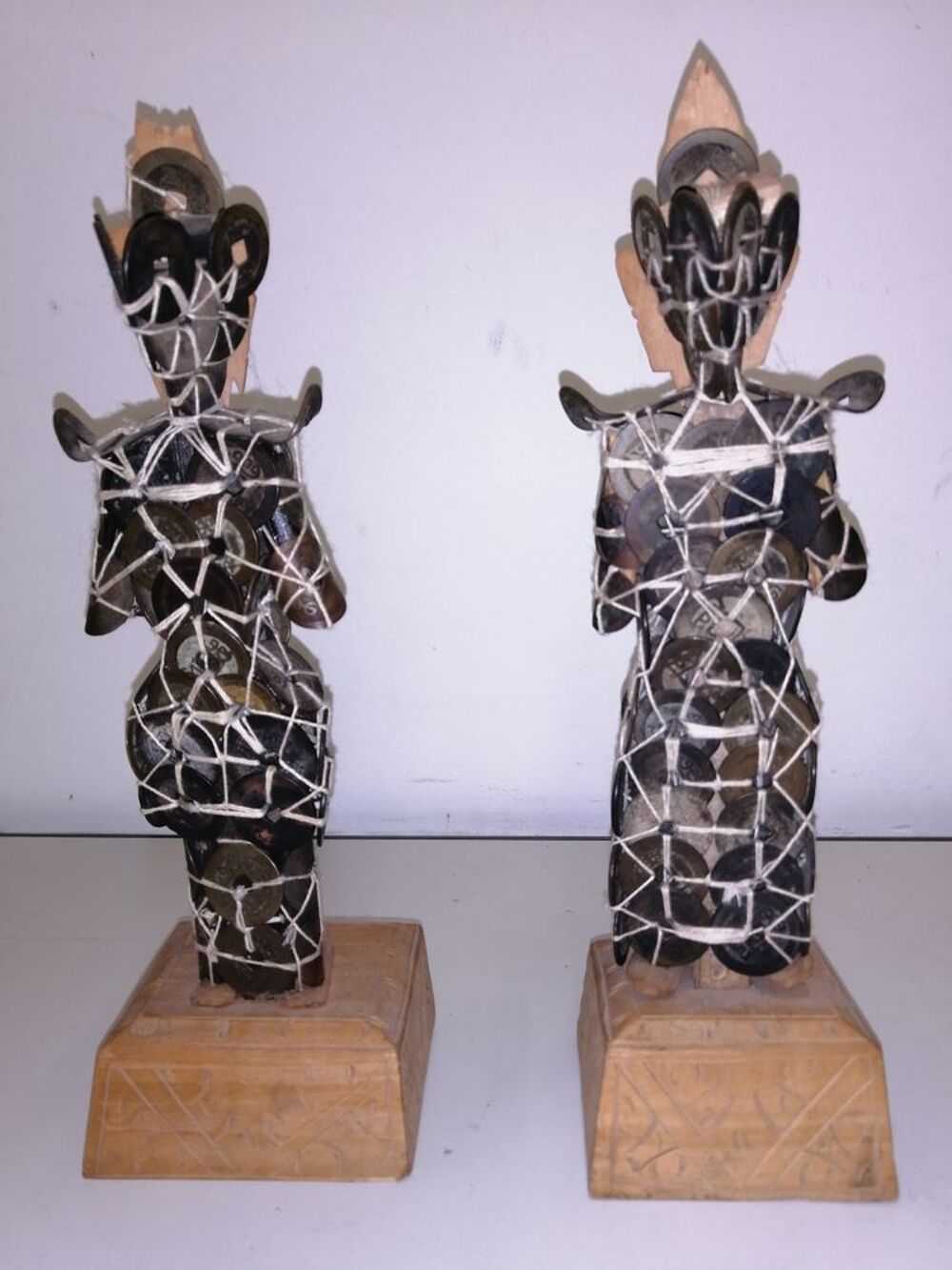 statuette chinoise en pi&egrave;ces 