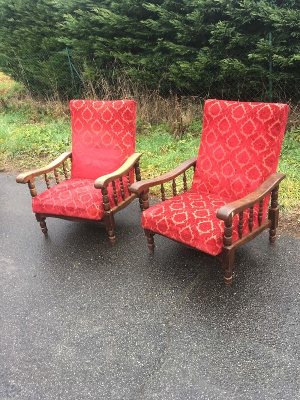 Paire de fauteuils style basque (G) Meubles
