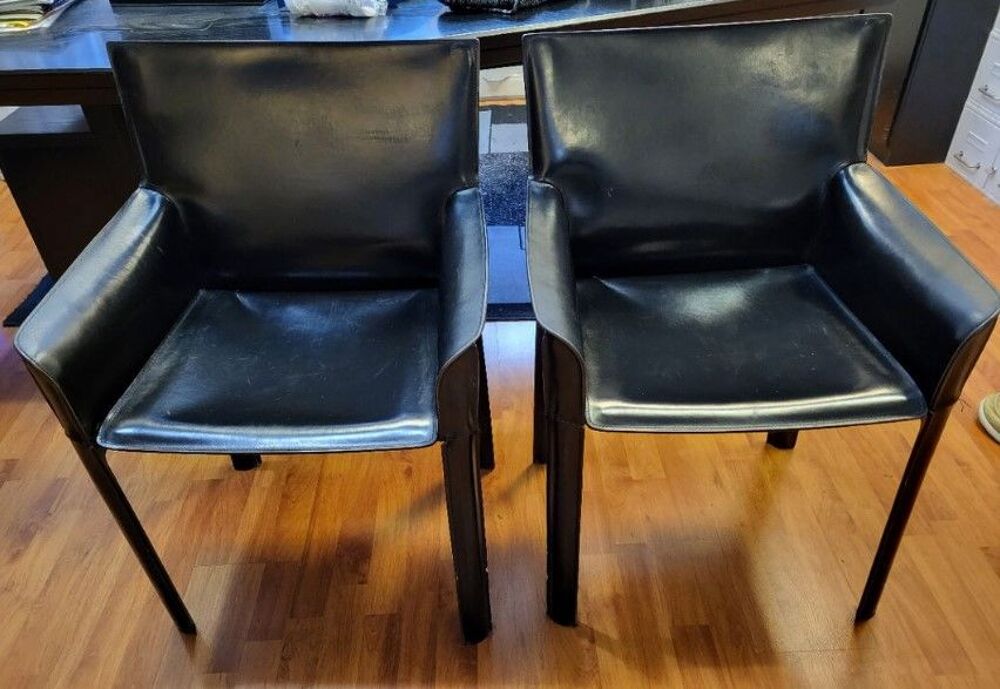 2 fauteuils et une chaise DE COURO OF BRAZIL ann&eacute;es 80 Meubles