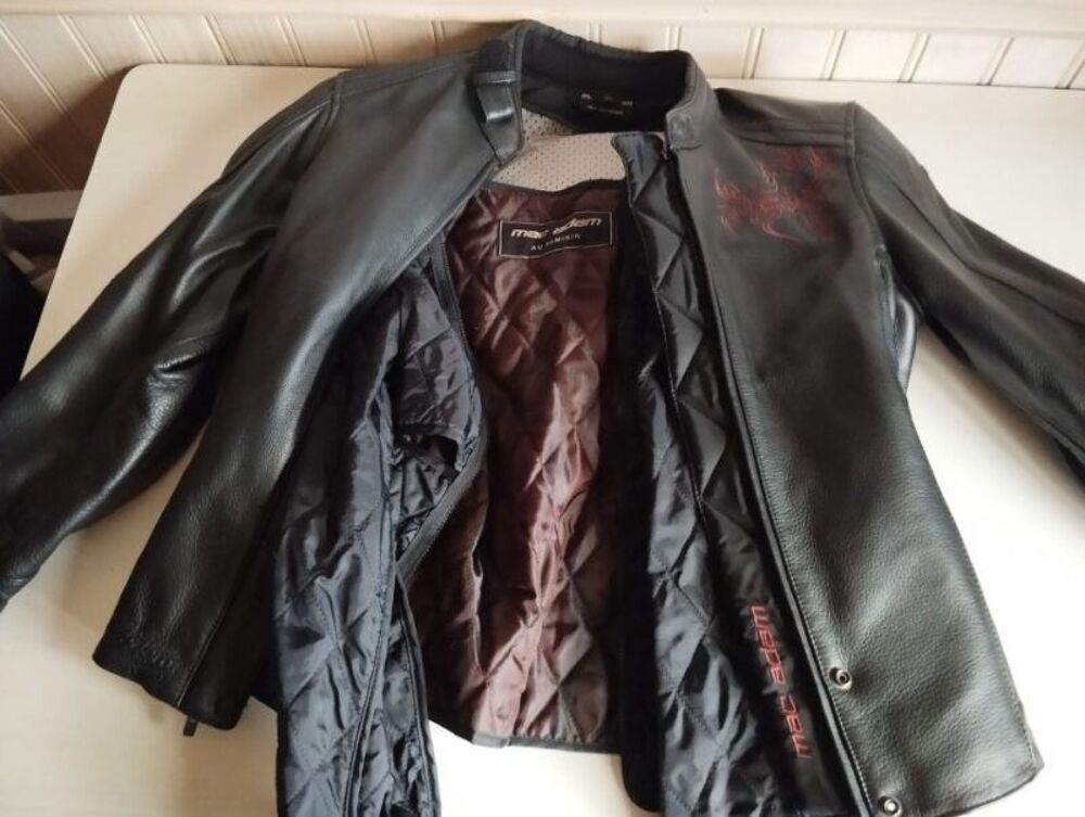 BLOUSON CUIR MOTO FEMME MACADAM Vêtements
