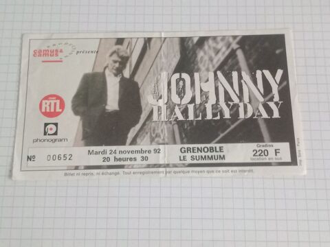 Billet concert Johnny Hallyday 4 Saint-grve (38)