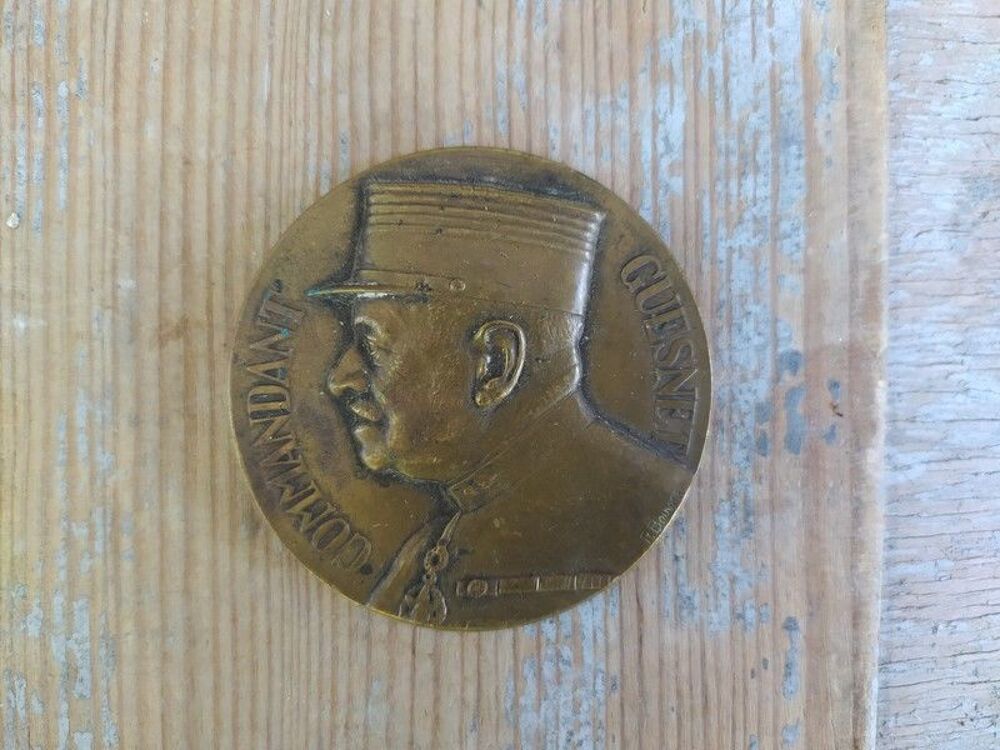 M&eacute;daille de Bronze Sapeurs Pompiers Commandant Guesnet 1936 