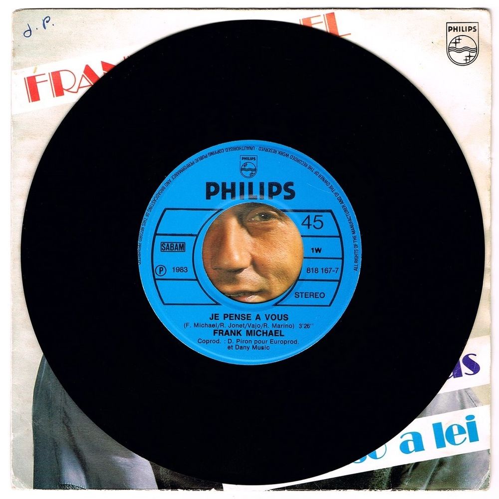 FRANK MICHAEL-45t-JE PENSE A VOUS / IO PENSO A LEI-Belg 1983 CD et vinyles
