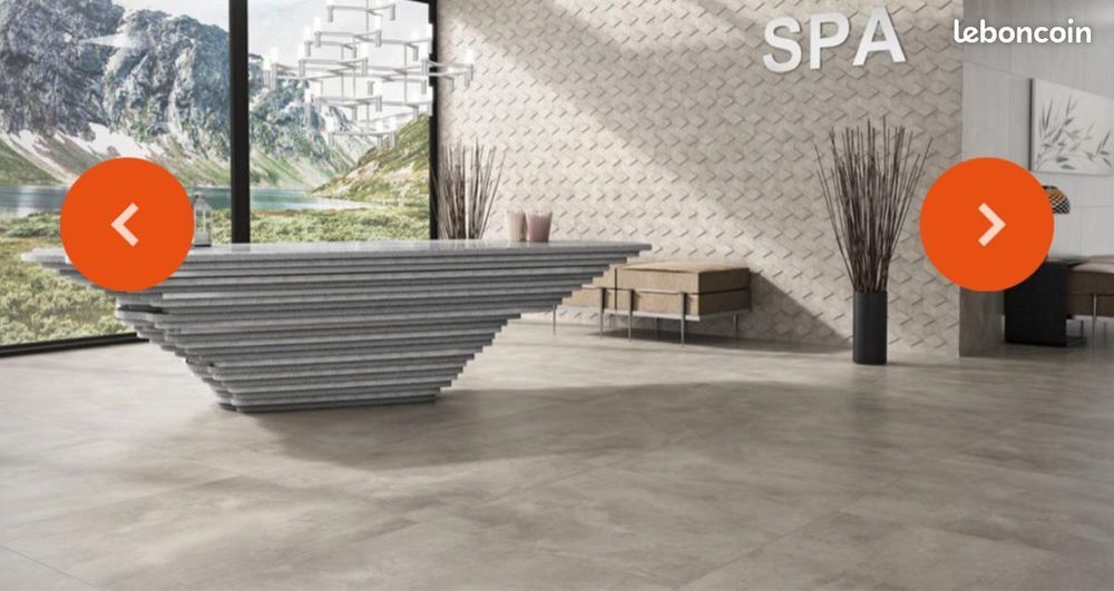 Carrelage effet b&eacute;ton grand format - neuf Bricolage