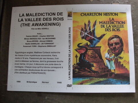Film :   La malediction de la vallee des rois    40 Saint-Médard-en-Jalles (33)
