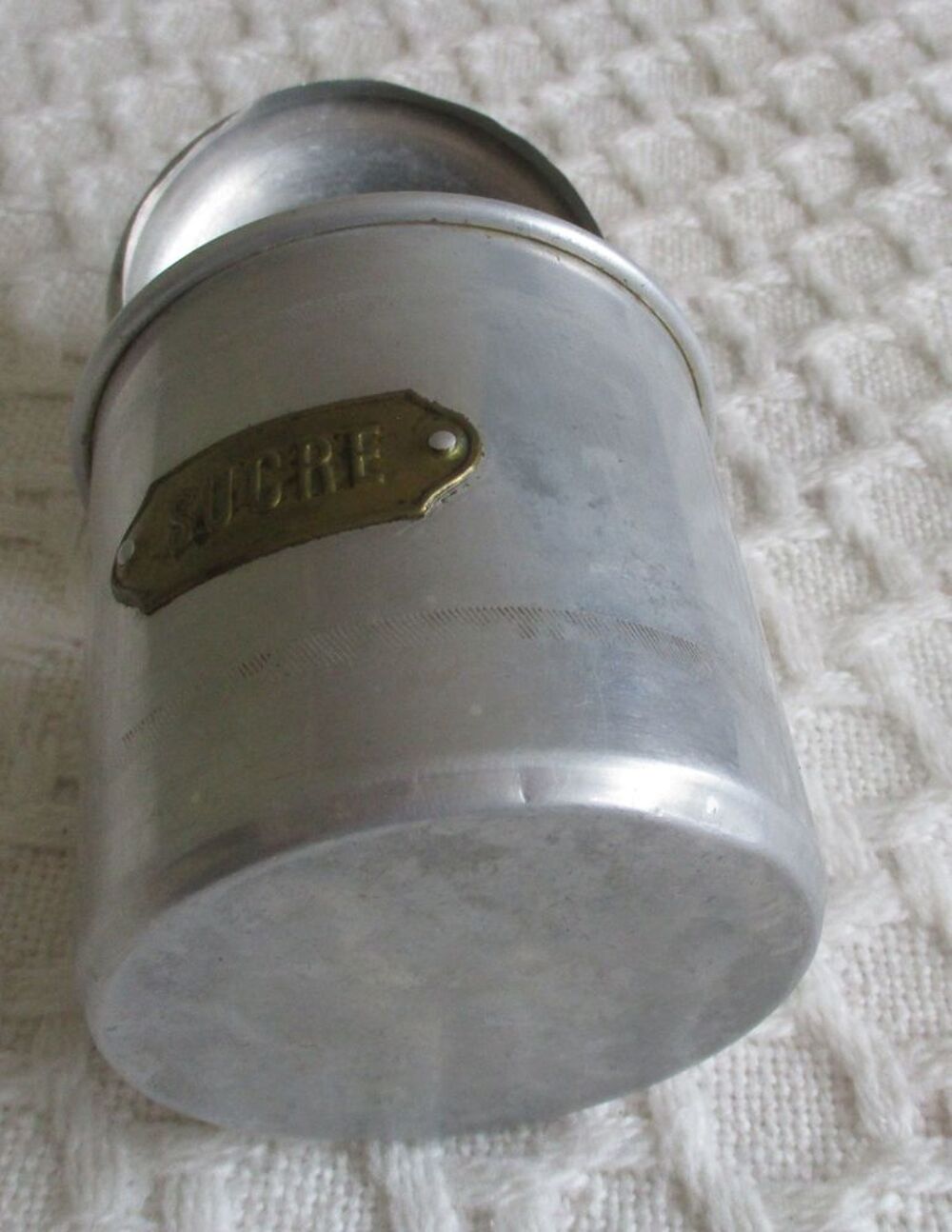 LOT 2 BOITES A SUCRE METAL ANCIENNES 