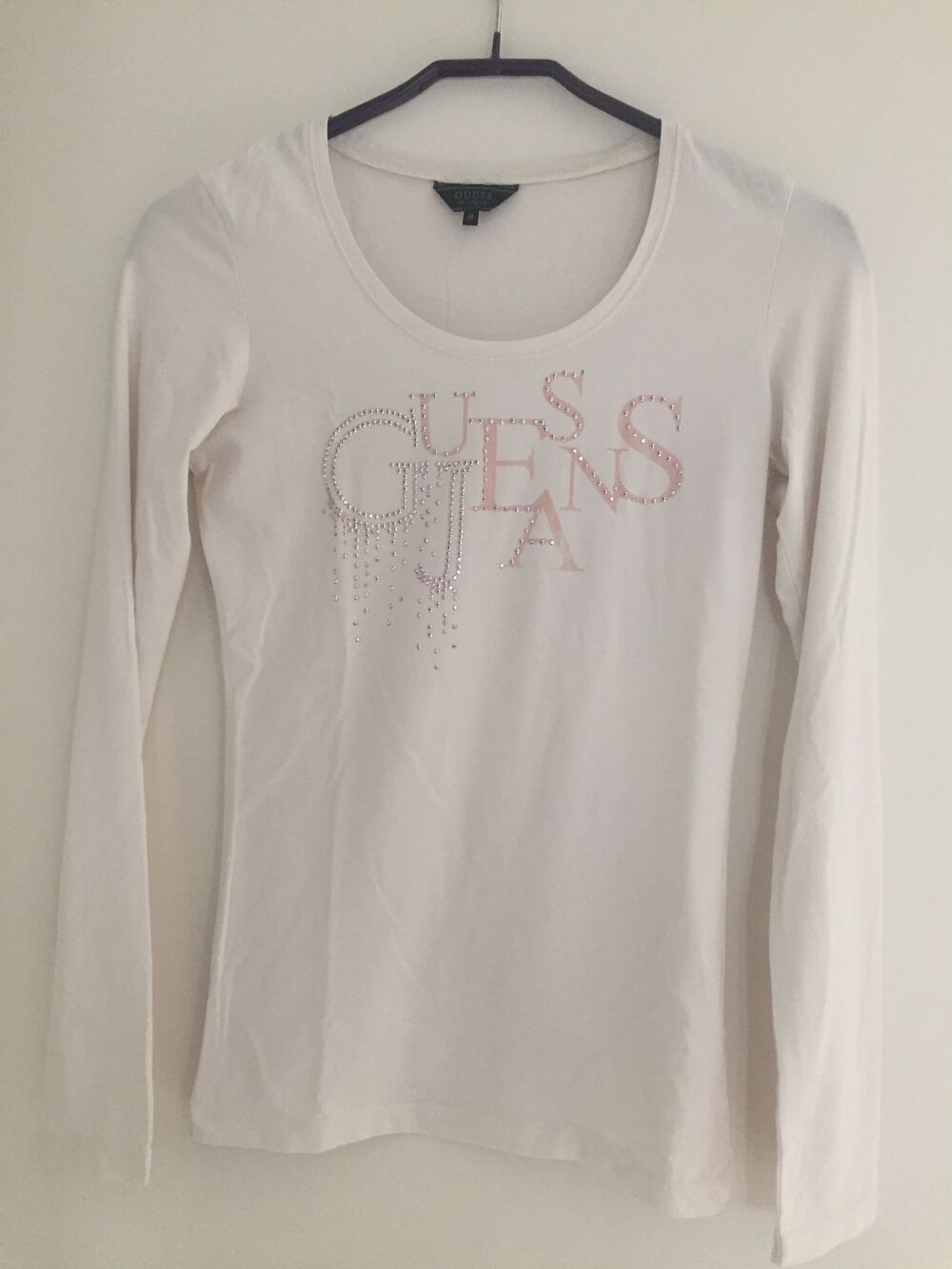 tee shirt manche longue Guess Vêtements