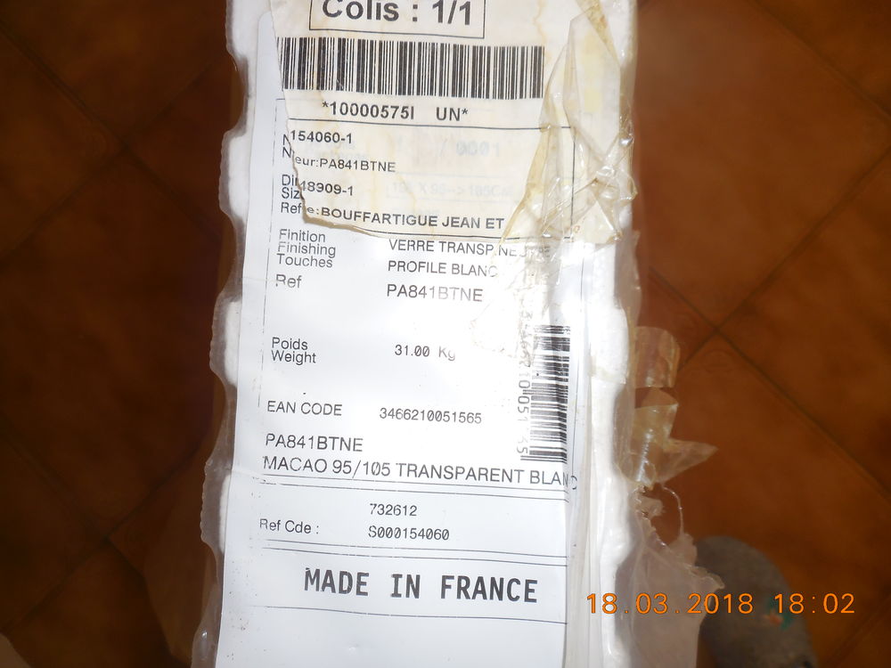 porte coulissante en verre salle de bain Bricolage