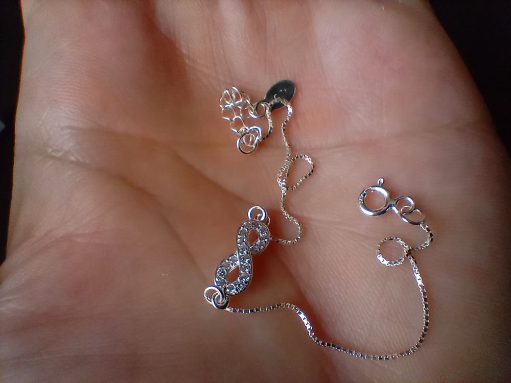 Nouveau Bracelet infini en argent sterling 925 pour femme Bijoux et montres