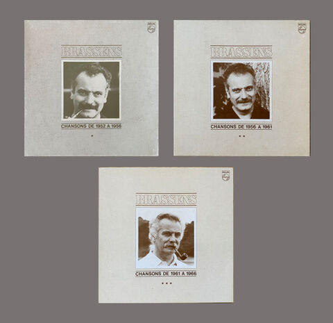 Georges Brassens 3 coffrets de 3 vinyls 75 Sanguinet (40)
