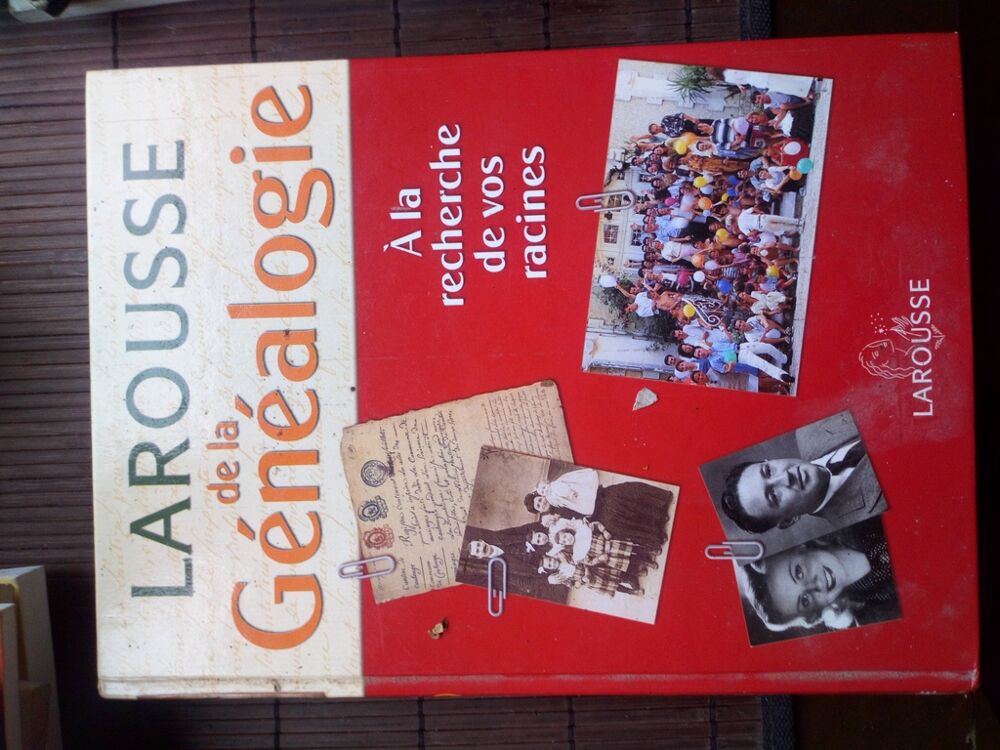 Livre Larousse G&eacute;n&eacute;alogie - Recherche Racines 
