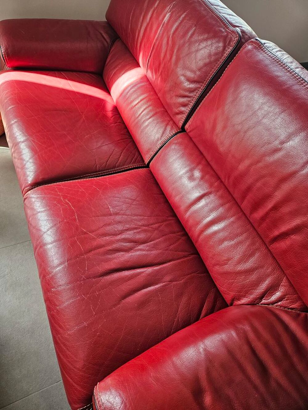 un canap&eacute; cuir fabrication fran&ccedil;aise Meubles