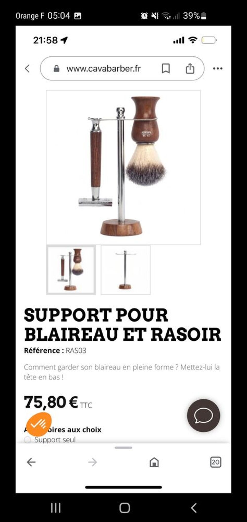 Kit de rasage professionnel 