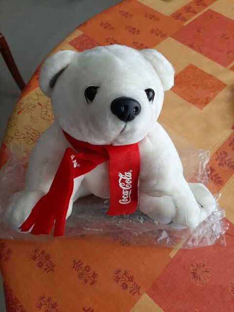 ANCIENNE PELUCHE  OURSON  ASSIS COCA COLA 20 Puteaux (92)