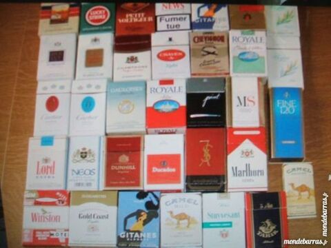 Lot de botes   cigarettes et cigares vides 10 Montceau-les-Mines (71)