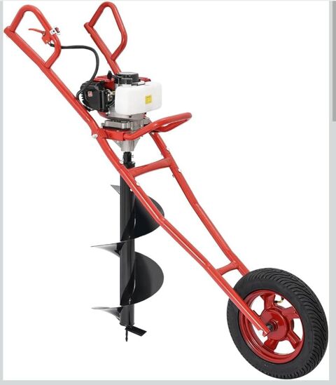 NOUVEAU:Tari&egrave;re &agrave; essence 52 CC 2 temps.Chariot manuel 167 27510 Panilleuse