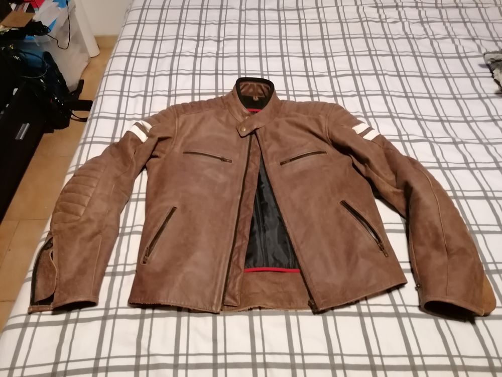 2 blousons cuir moto homme Vtements