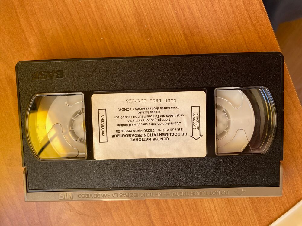 cassette vid&eacute;o Cour des comptes Photos/Video/TV